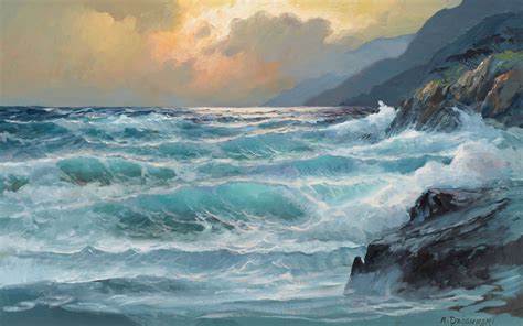 Paintings Ocean 1920×1200 Wallpaper 1611469 | Just Paint it! | Pinterest | Ocean, Paintings and ...