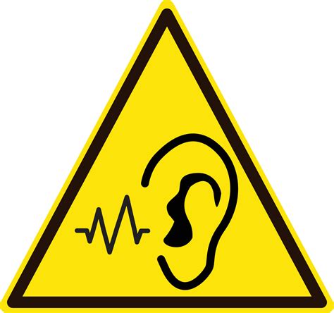 danger noise logo. loud noise hazard symbol. Sudden loud noise sign. flat style. 9797081 Vector ...