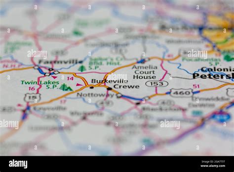 Map of burkeville virginia hi-res stock photography and images - Alamy