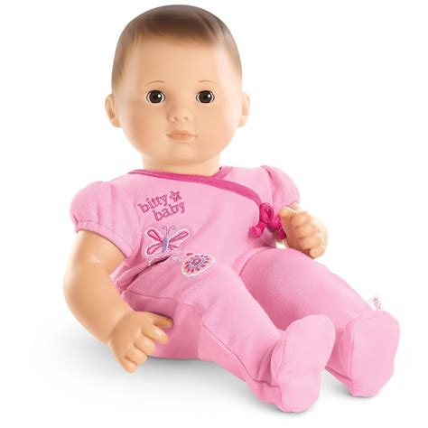 www.americangirl.com shop ag dolls-for-ages-3-and-up bitty-baby-doll-light-skin-brown-hair-brown ...