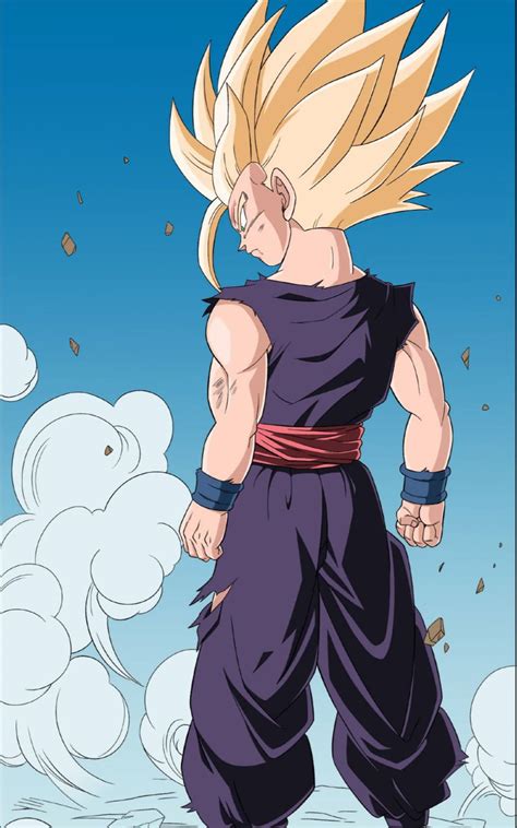 Download Mighty Gohan In Super Saiyan 2 Wallpaper | Wallpapers.com