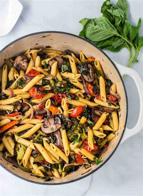 Roasted Vegetable Pasta Recipe - Build Your Bite