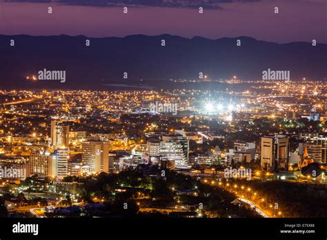 City centre a night, Windhoek, Namibia Stock Photo - Alamy