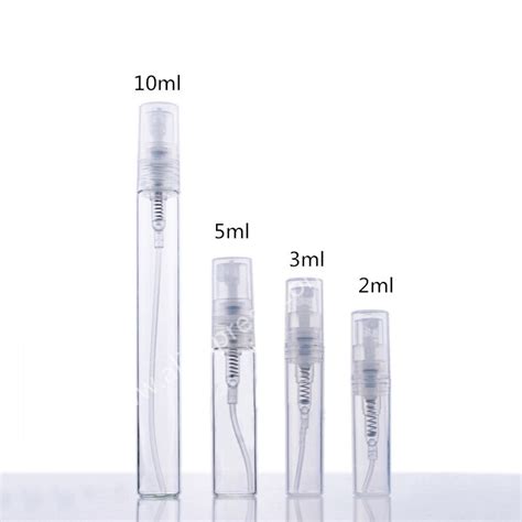 Free Shipping 500PCS/Lot 2ml 3ml 5ml 10ml Small Clear Empty Plastic Perfume Spray Bottles ...