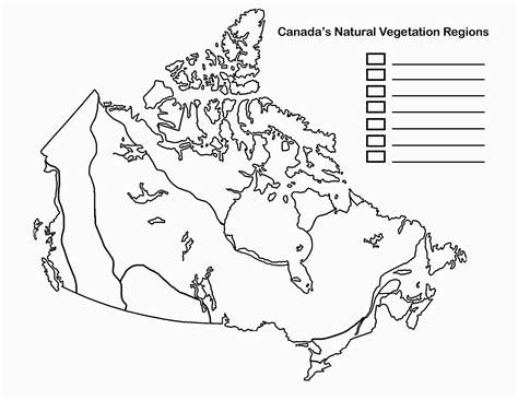 Blank Map Of Canada Provinces and Territories | secretmuseum