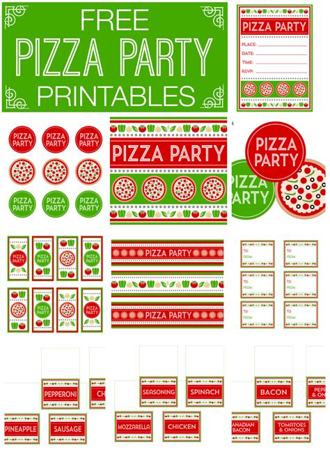 Free Pizza Party Printables | Catch My Party