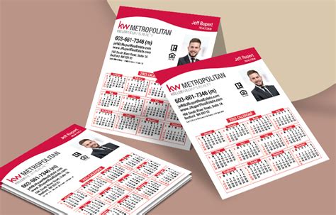 Keller Williams Real Estate Mini Business Card Calendar Magnets