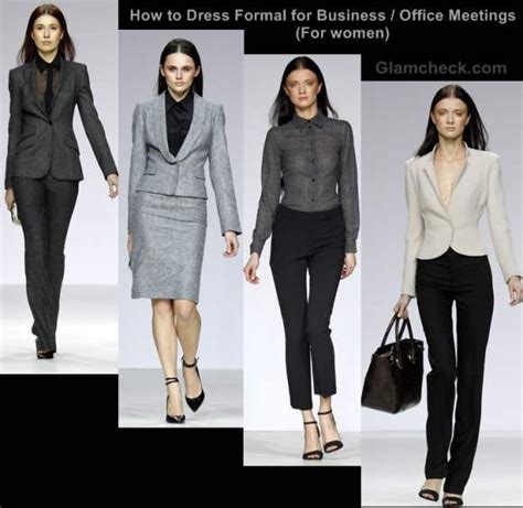 How to Dress Formal for Business / Office Meetings (For Women ...