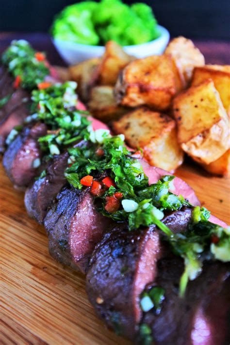 Grilled Beef Heart with a Chimichurri Sauce - Kitrusy