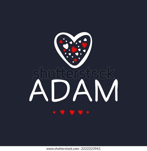 Creative Adam Name Vector Illustration Stock Vector (Royalty Free) 2222223961 | Shutterstock