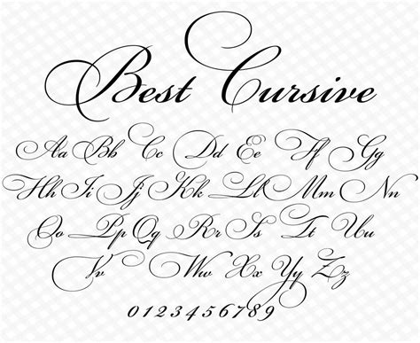 Cursive letters font – Artofit