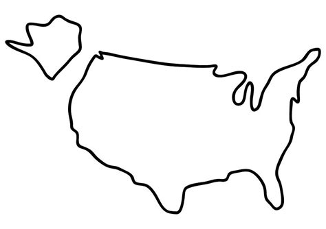 United States Outline Drawing | Free download on ClipArtMag