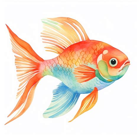 Premium AI Image | Colorful Fish Drawing Underwater Charm