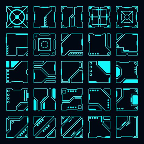 Vector futuristic technology HUD element cyberpunk concept. 27664839 Vector Art at Vecteezy