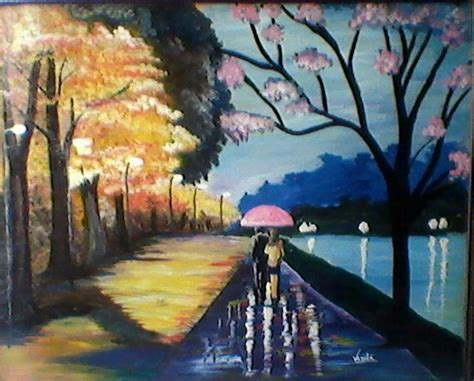 Rainy Season Painting at PaintingValley.com | Explore collection of ...