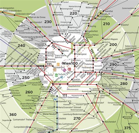 Vienna Public Transport Zones Map - Transport Informations Lane