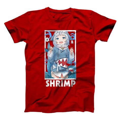 Personalized Gawr Gura Senzawa Shrimp Face Funny Cool Gift T-Shirt - All Star Shirt