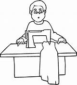 Sewing machine coloring pages sketch template