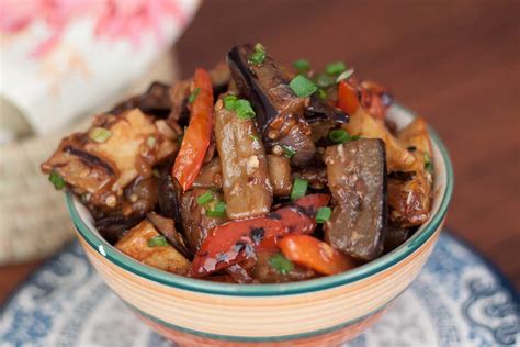 Shandong Spicy Eggplant With Peppers And Potato Recipe (Di San Xian Recipe) by Archana's Kitchen