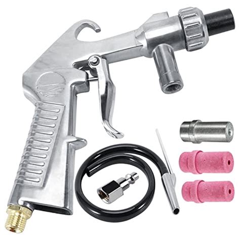 Sand Blasters Media Blasting Nozzle Gun Gravity Feed Sandblast Gun Glass & Mirror Etching Tool ...