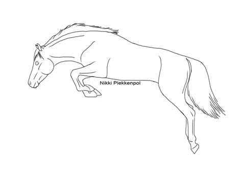 Horse Jumping Drawing at GetDrawings | Free download