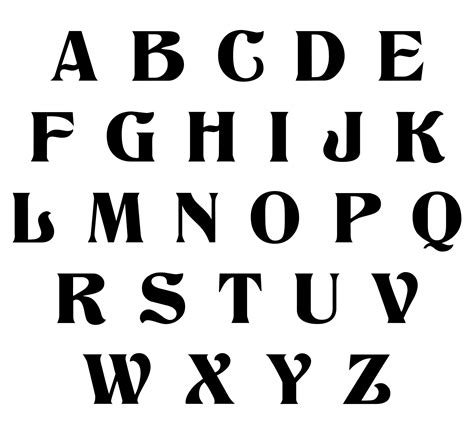Best Images Of Font Styles Alphabet Printable D Stencil Alphabet | Sexiz Pix