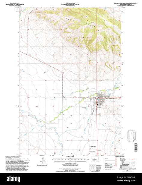 Map of white sulphur springs Cut Out Stock Images & Pictures - Alamy