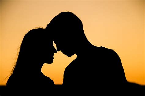 Royalty-Free photo: Silhouette of man and woman | PickPik