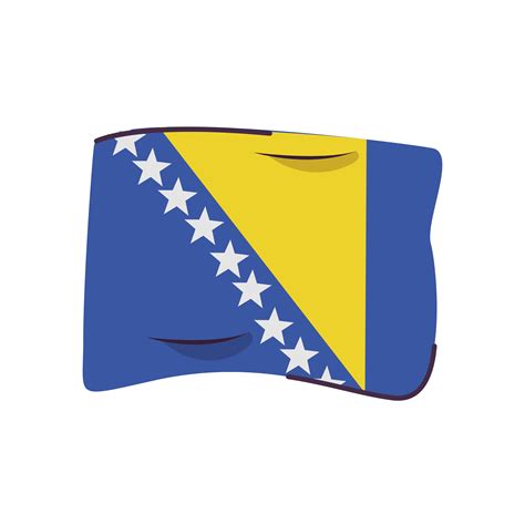 bosnia and herzegovina flag country isolated icon 3902386 Vector Art at ...