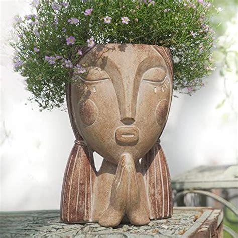 Amazon.com: Multi-Face Succulent Planter Vase Small Face Plante Head ...
