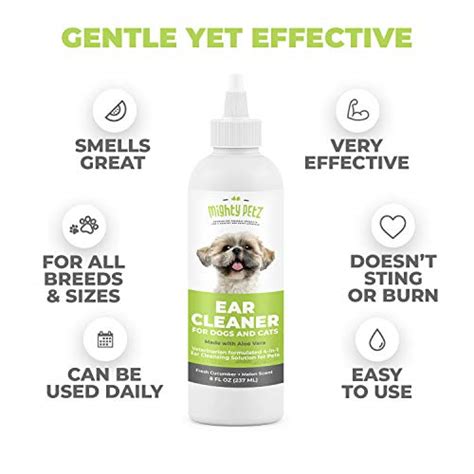 4-in-1 Dog Ear Cleaner – Vet Formulated Cleansing Solution + Aloe Vera ...