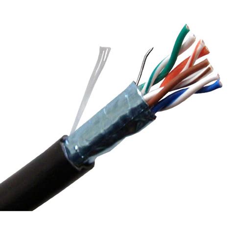 BLACK 4 PAIR SHIELDED CAT5 CABLE | Primus Electronics