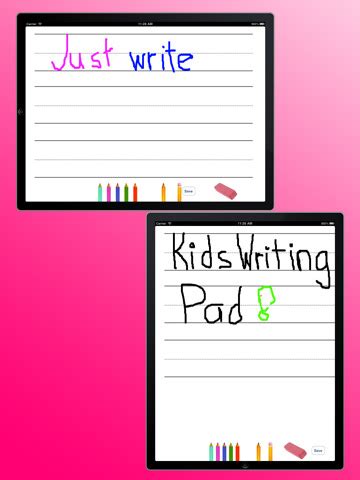 Kids Writing Pad App for iPad - iPhone - Education