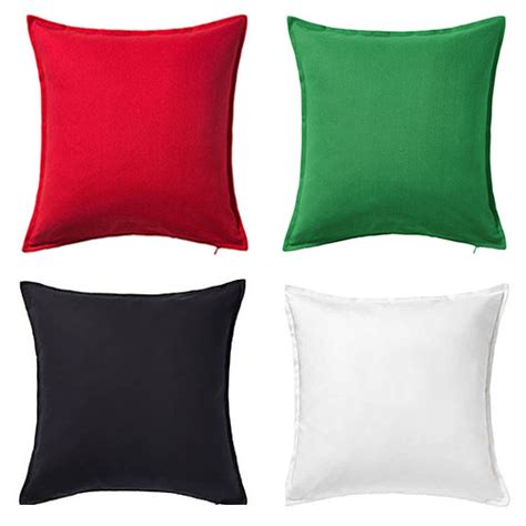 New! BLANK 20x20 IKEA cotton pillow cover - Choose black, white, green, or red - cushion cover ...