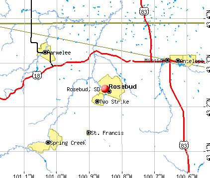 Rosebud, South Dakota (SD 57570) profile: population, maps, real estate ...