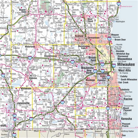 TheMapStore | Wisconsin State Highway Wall Map