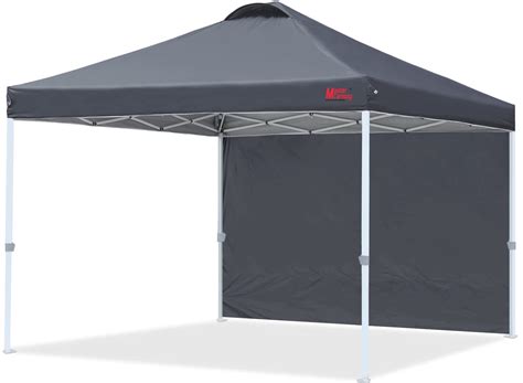 MASTERCANOPY Durable Ez Pop-up Canopy Tent with 1 Sidewall (12x12 ft ...