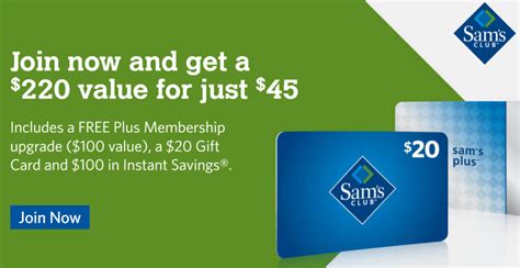 Sam's Club Plus Membership + $20 Gift Card & Freebies for $45 (Or Pay ...