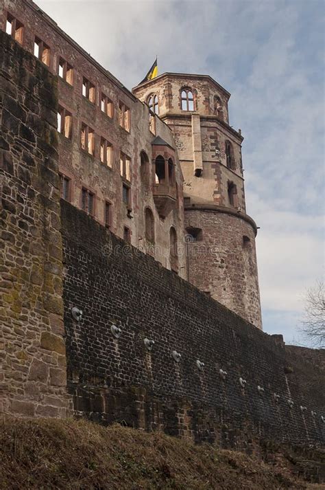 Heidelberg Castle In Winter Stock Photo - Image of white, bridge: 48543488