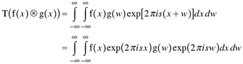 The convolution theorem and its applications