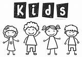 Happy Kids Coloring Page  Wecoloringpagecom sketch template