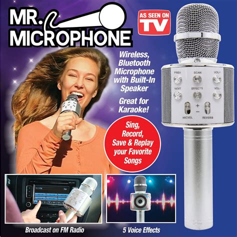 Collections Etc. Mr Microphone with Built in Speaker - Walmart.com