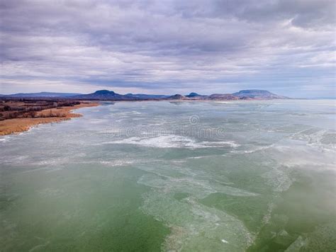 Balaton Lake Frozen in Winter in Hungary Stock Image - Image of frozen, frost: 161426931