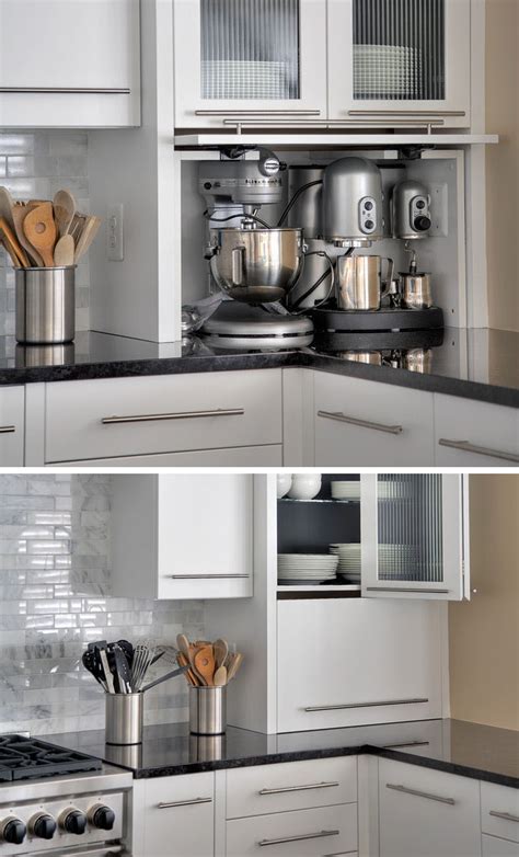 Kitchen Design Idea - Store Your Kitchen Appliances In An Appliance Garage | CONTEMPORIST