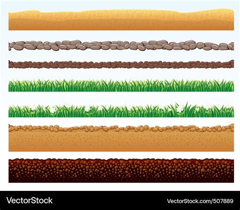 Ground elements Royalty Free Vector Image - VectorStock