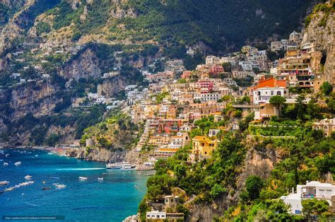 Download wallpaper Positano, campania, Italy, Amalfi coast free desktop wallpaper in the ...