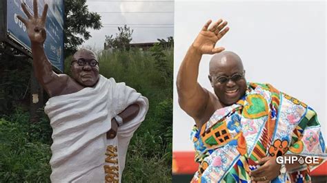 Sculpture of Nana Akufo Addo goes viral on social media