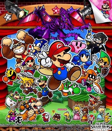 Fanmade Poster - Paper Mario : r/smashbros