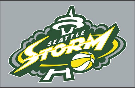 Seattle Storm Primary Dark Logo - Women's National Basketball ...