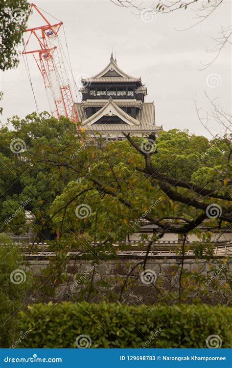 Kumamoto Castle during Reconstruction. Kumamoto Japan, the Famous Heritage - Kumamoto Castle ...